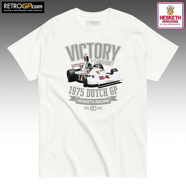 Official Hesketh Racing 1975 Dutch GP White