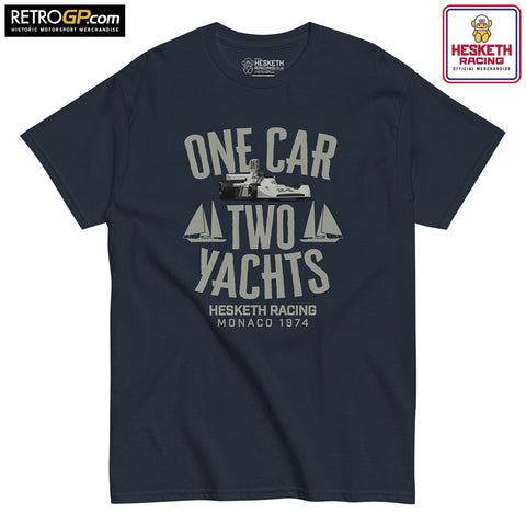 Hesketh Racing One Car Two Yachts T Shirt
