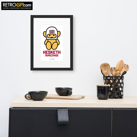 Hesketh Racing Bear Framed Poster with Border