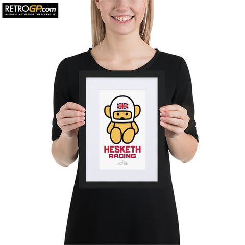 Hesketh Racing Bear Framed Poster with Border