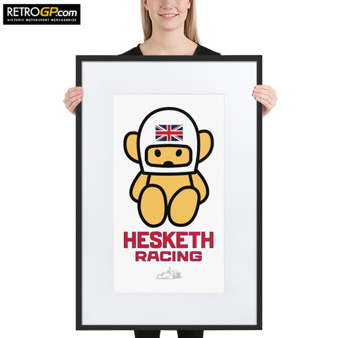 Hesketh Racing Bear Framed Poster with Border