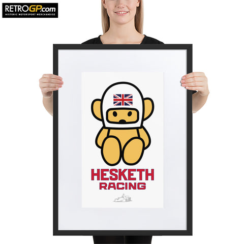 Hesketh Racing Bear Framed Poster with Border