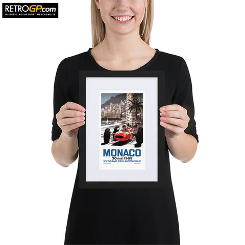 Monaco 65 Framed Print with Border
