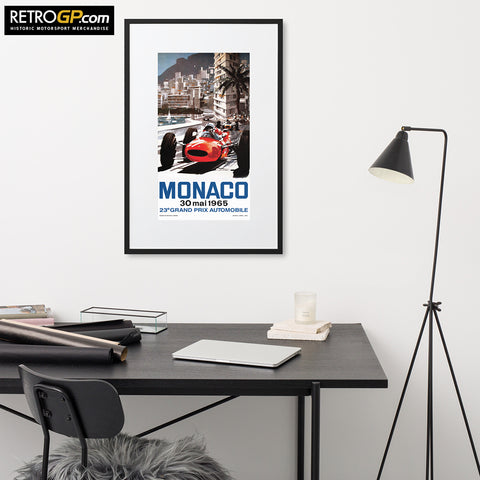 Monaco 65 Framed Print with Border