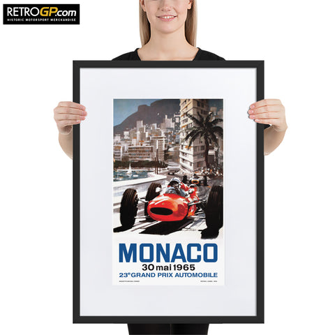 Monaco 65 Framed Print with Border