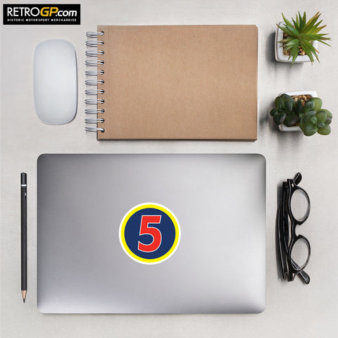 Mansell Red 5 Sticker