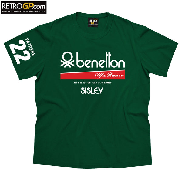 Benetton Alfa Romeo 184T Formula 1 T Shirt Patrese RetroGP