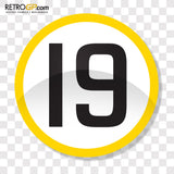 Ronnie Peterson 19 Pin Badge and Sticker