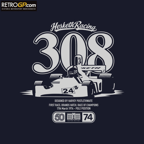 OFFICIAL Hesketh 308 50th Birthday T Shirt