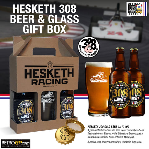 OFFICIAL Hesketh 308 Gold Beer Gift Box - 3 Pack