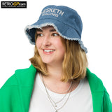 Hesketh Racing Distressed Denim Bucket Hat
