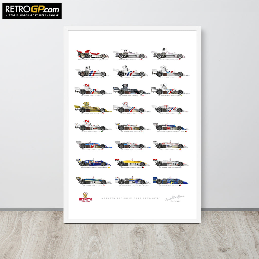 Hesketh Racing Cars Framed Print – RetroGP