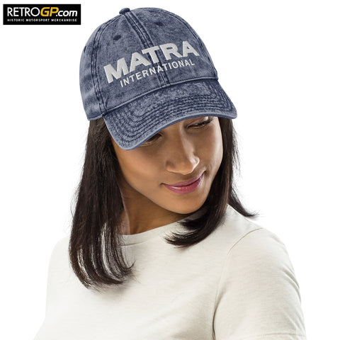 Matra Embroidered Vintage Cotton Twill Cap