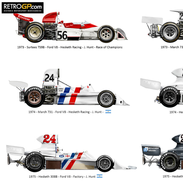 Hesketh Racing Cars Framed Print – RetroGP