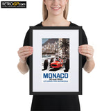 Monaco 65 Framed Print with Border