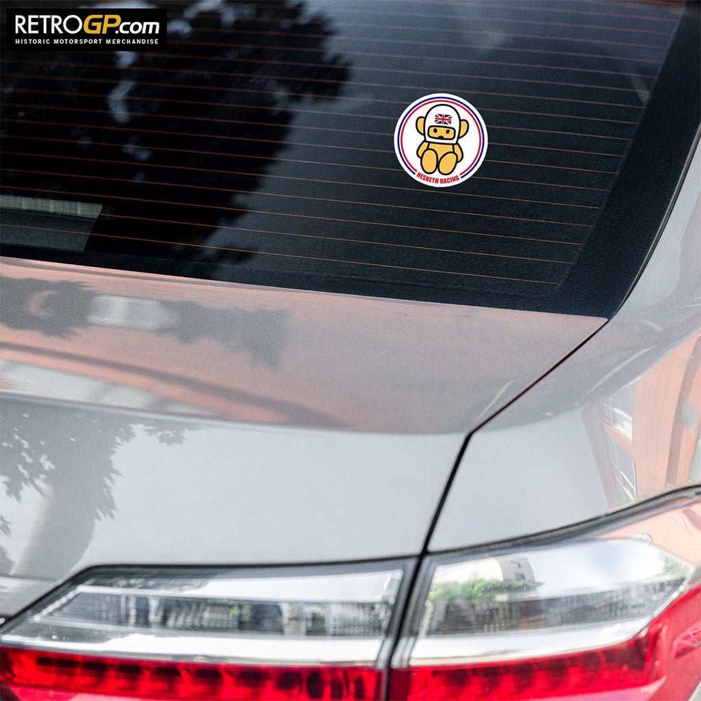 Official Hesketh Bear Round Sticker – RetroGP