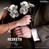 Hesketh Bear Stirling Silver Cufflinks by Alyssa Smith Jewellery