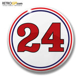OFFCIAL Hesketh Racing 24 Pin Badge and Sticker