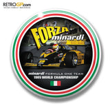 Minardi Forza Pin Badge and Sticker