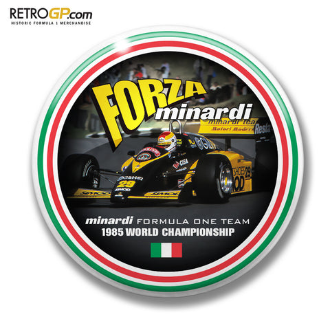 Minardi Forza Pin Badge and Sticker