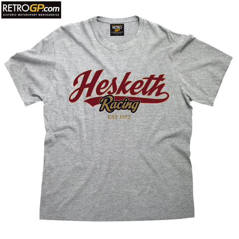 OFFICIAL Hesketh Racing Est 1972 Grey T Shirt