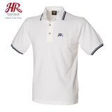 OFFICIAL Hesketh Racing Casual Classics - Double Tipped Polo - White