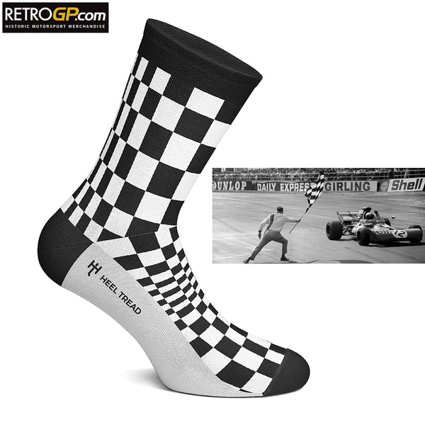 Chequered Flag Grand Prix Socks by HeelTread