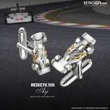 Hesketh Racing 308 Cufflinks by RetroGP.com and Alyssa Smith Jewellery