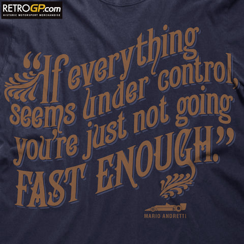 Andretti 'Under Control' T Shirt - OCHRE