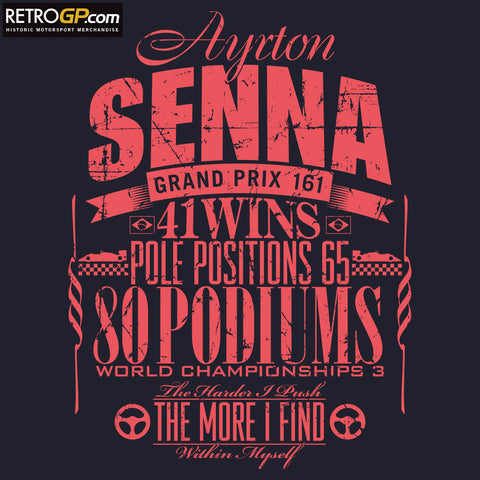 Senna Tribute T Shirt - Punch Red