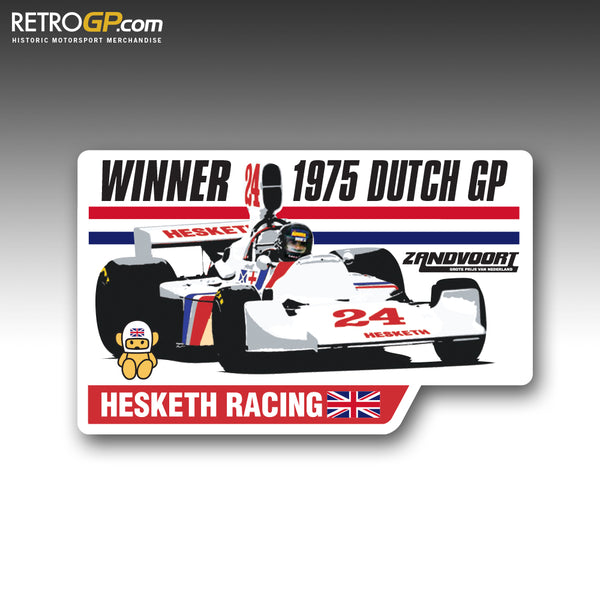 Official Hesketh Racing Zandvoort 75 Sticker