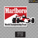 Marlboro F1 World Championship Team Stickers