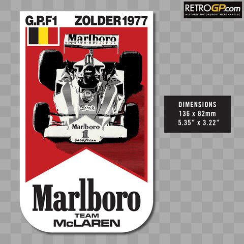 Marlboro F1 1977 Zolder Sticker