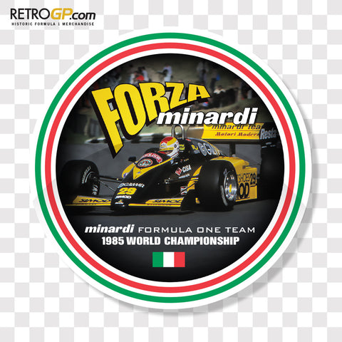 Minardi Forza Pin Badge and Sticker