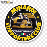 Minardi Club Pin Badge and Sticker